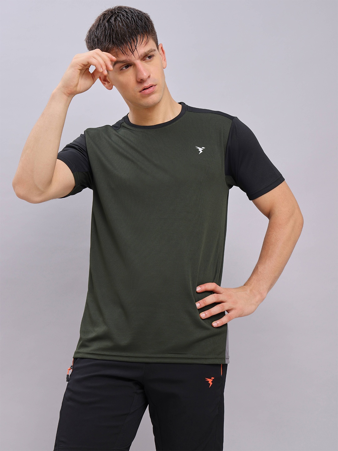

Technosport Round Neck Antimicrobial Slim Fit Sports T-shirt, Green