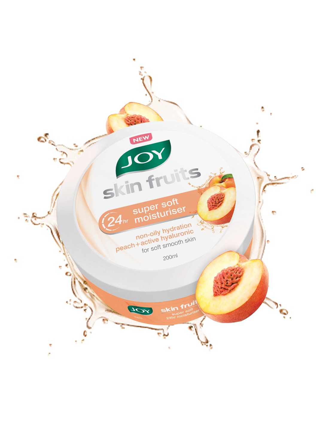 

JOY Skin Fruits Super Soft Moisturizer With Peach & Hyaluronic Acid (200ml), White