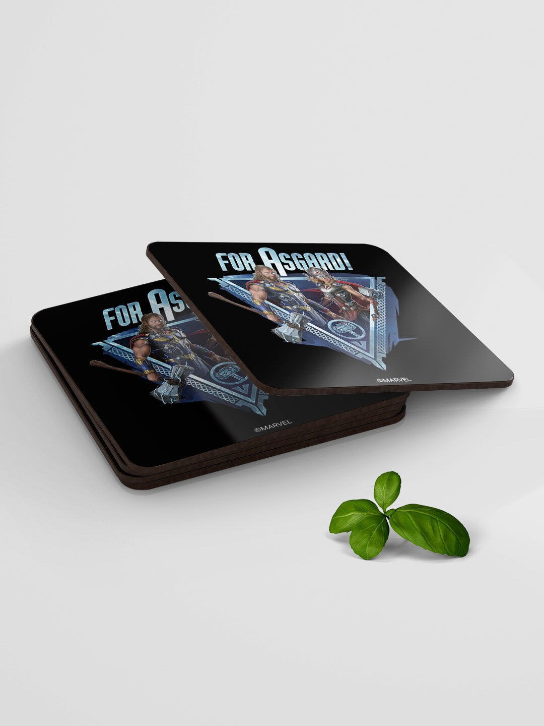 

macmerise Black & Blue For Asgard Design MDF Wooden Square Coaster