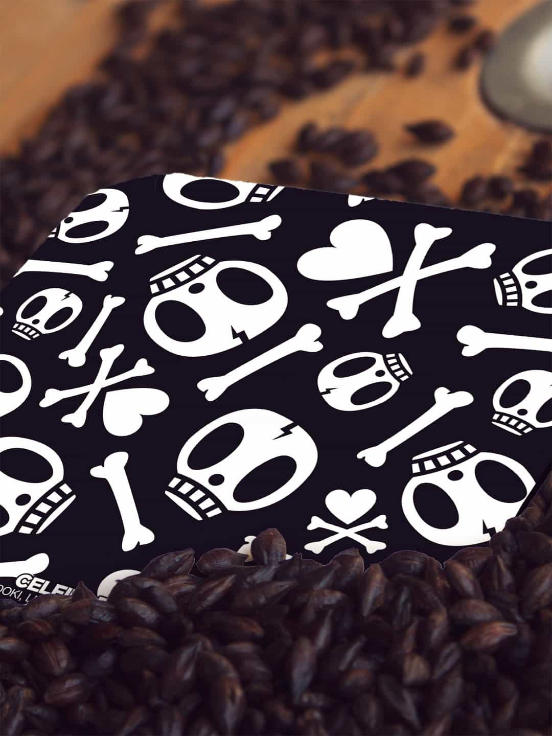 

macmerise Black & White TD Logo Love Design Printed MDF Wooden Square Coaster