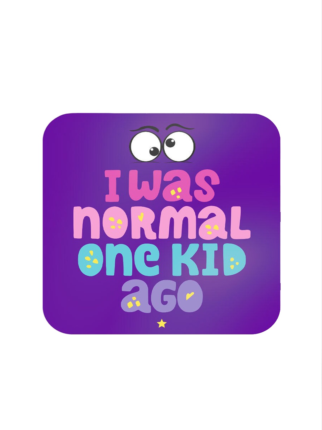 

macmerise Purple & Pink One Kid Design Square MDF Wooden Coasters