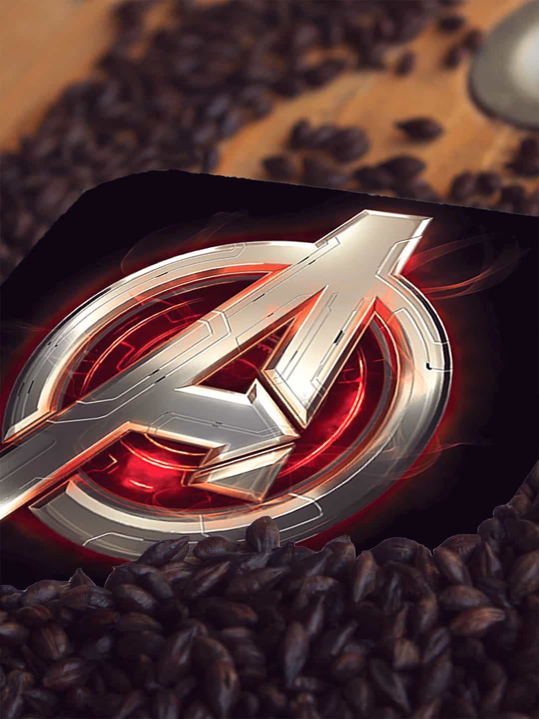 

macmerise Black & White Avengers Version Paws Design Square MDF Wooden Coaster