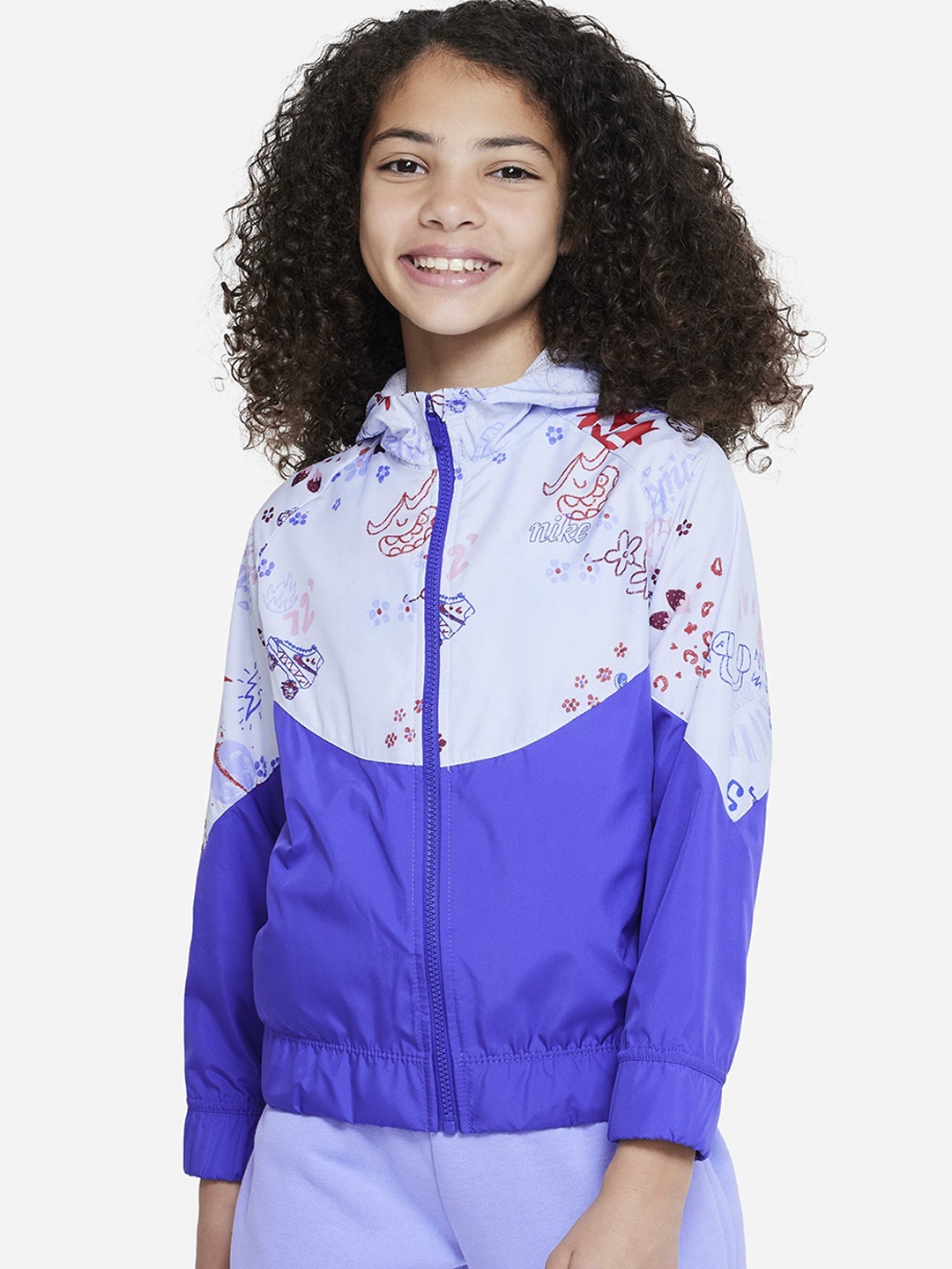 

Nike Girls Sportswear Icon Clash Windrunner Jacket, Blue