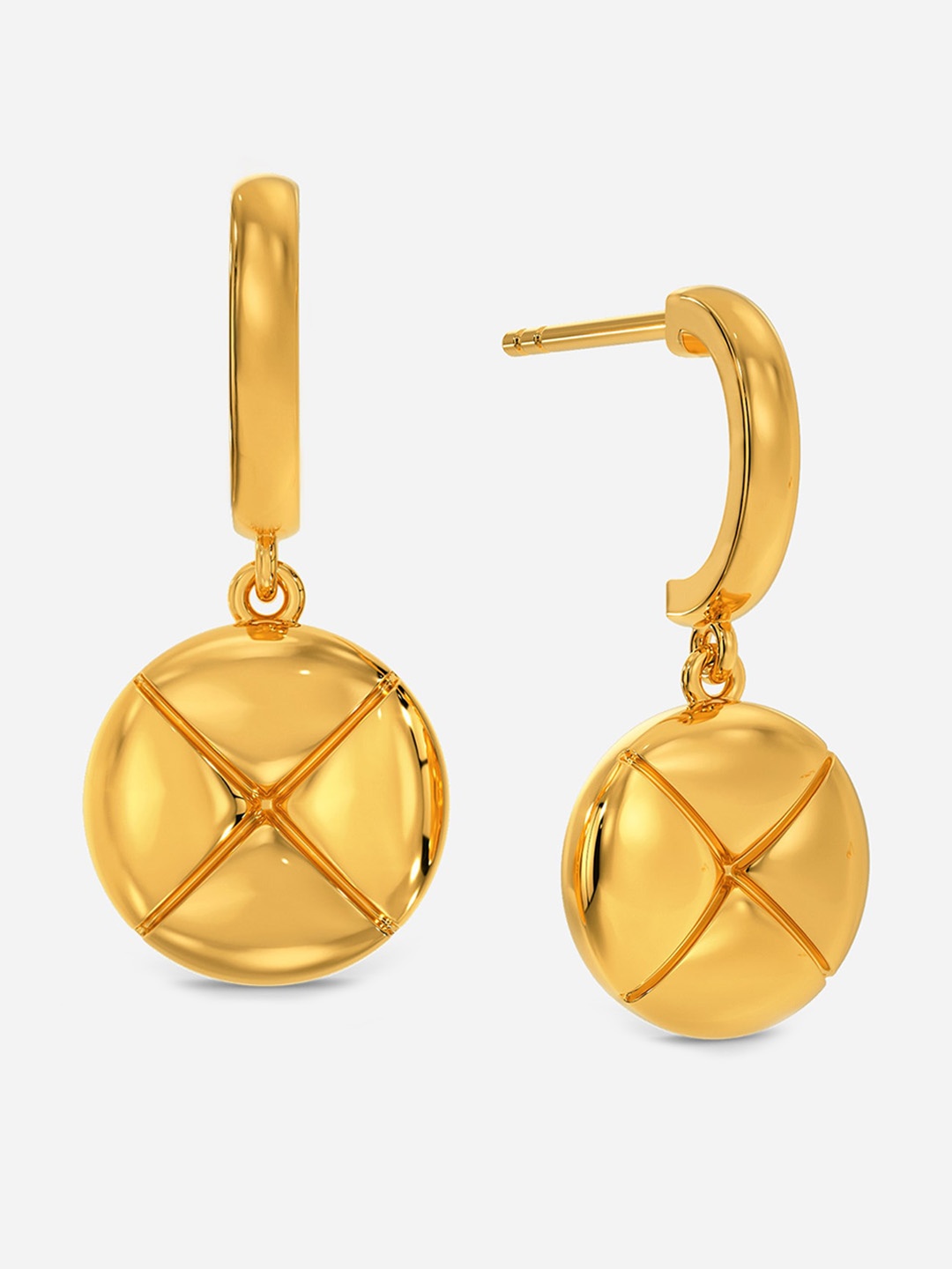 

MELORRA Woke Conscience 18KT Gold Earrings-3.28gm