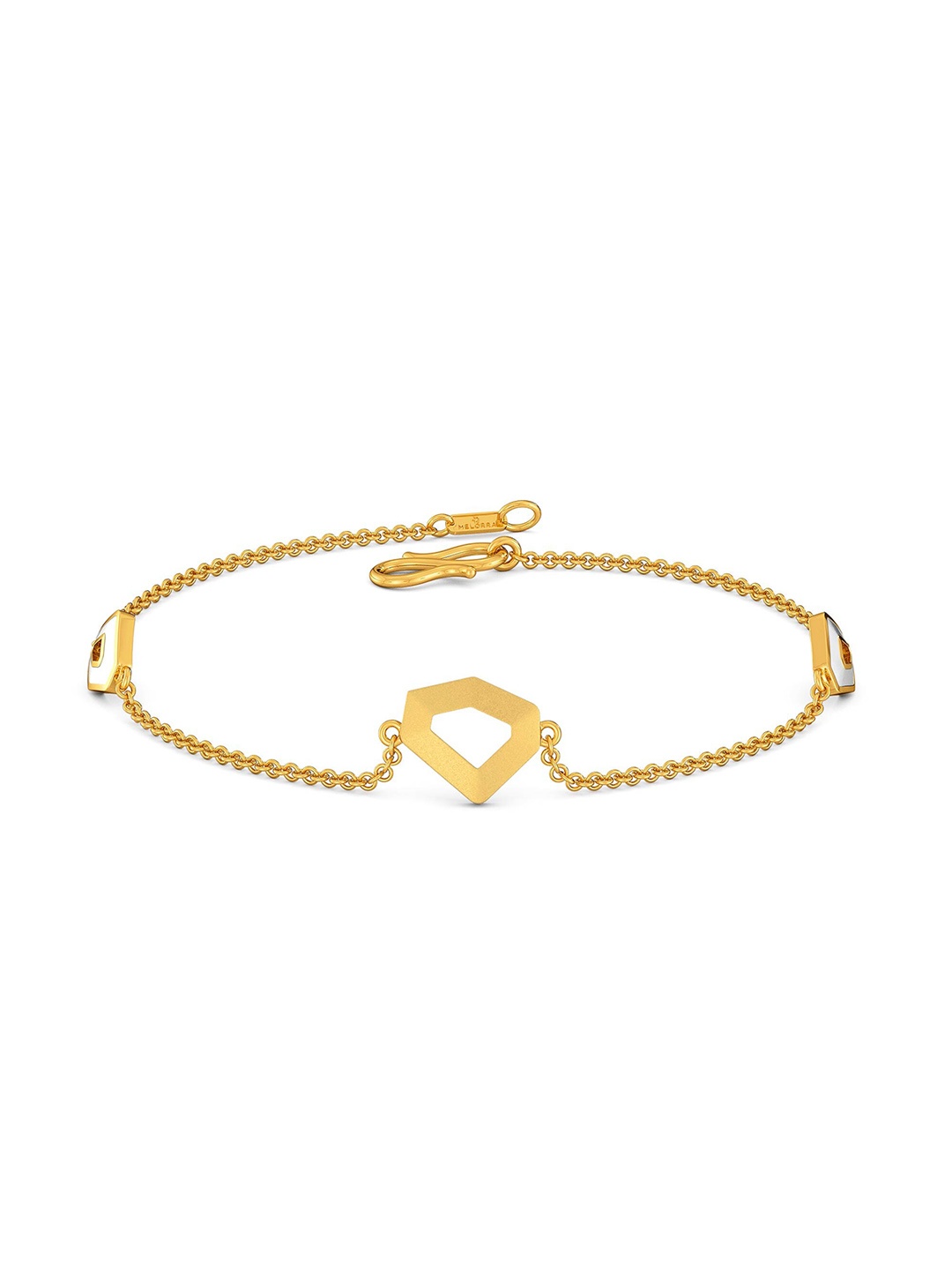 

MELORRA White Water Waltz 18KT Gold Bracelet - 3.04 gm, Yellow