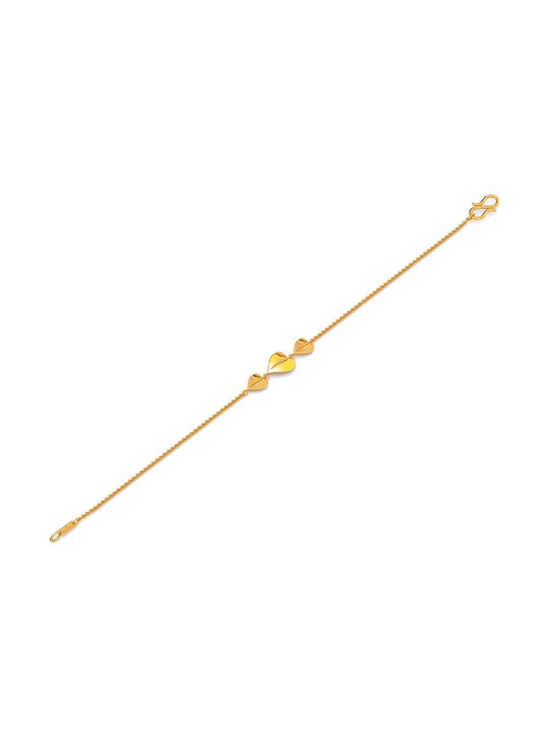 

MELORRA Anthuriums 18KT Gold Bracelet-3.38gm