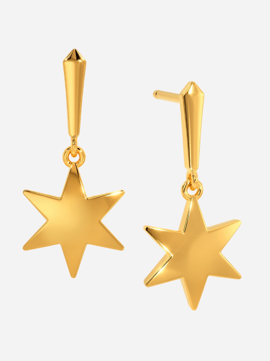 

MELORRA Eco Gen 18KT Gold Dangle Earrings-2.24gm
