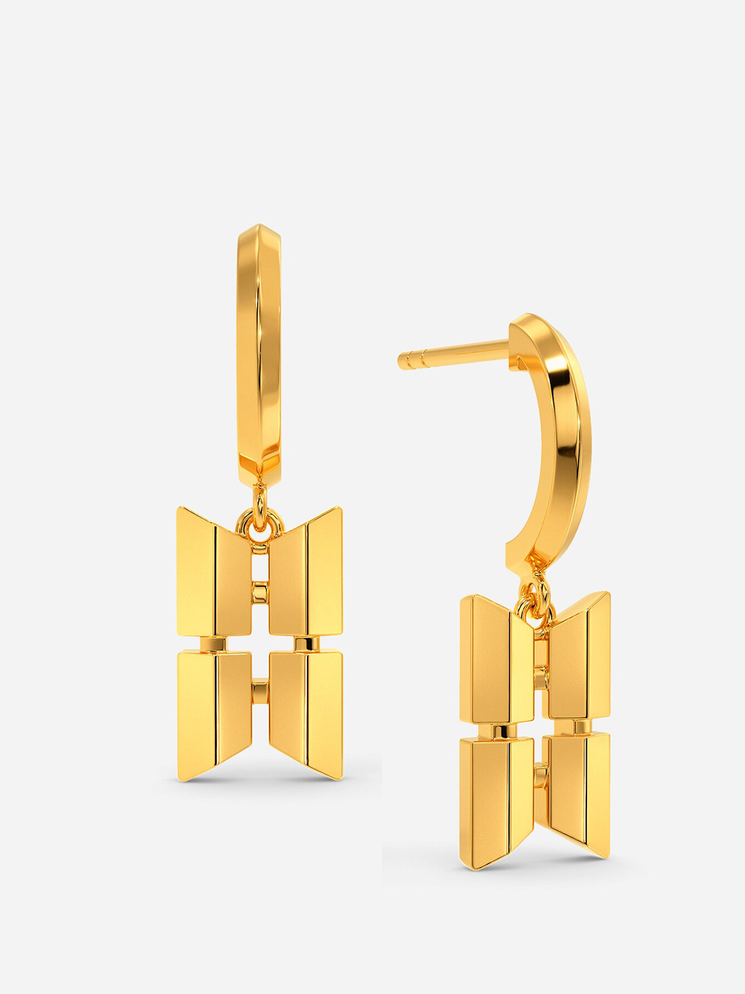 

MELORRA Woke Spirit 18KT Gold Earrings-3.31gm