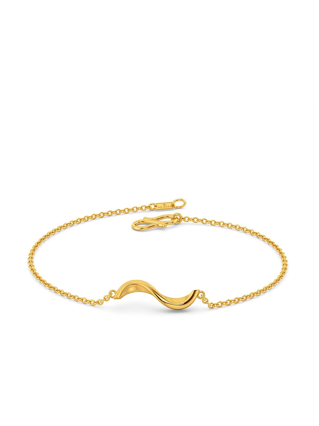 

MELORRA Crave The Wave 18KT Gold Bracelet-3.51gm