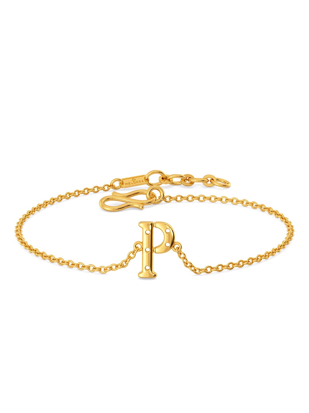 

MELORRA Paints All Over 18KT Gold Bracelet-2.84gm