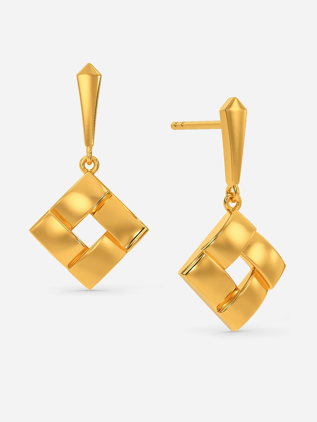

MELORRA Soak In Nature 18KT Gold Earrings-3.03gm