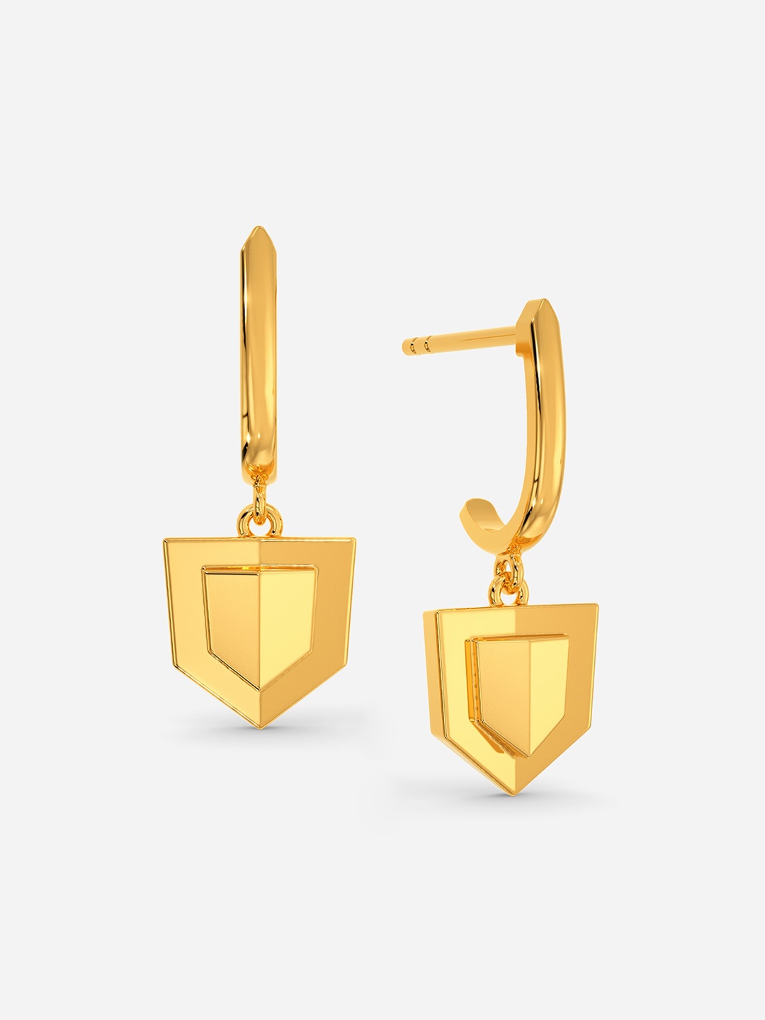 

MELORRA Impactful Steps 18KT Gold Earrings-2.99gm