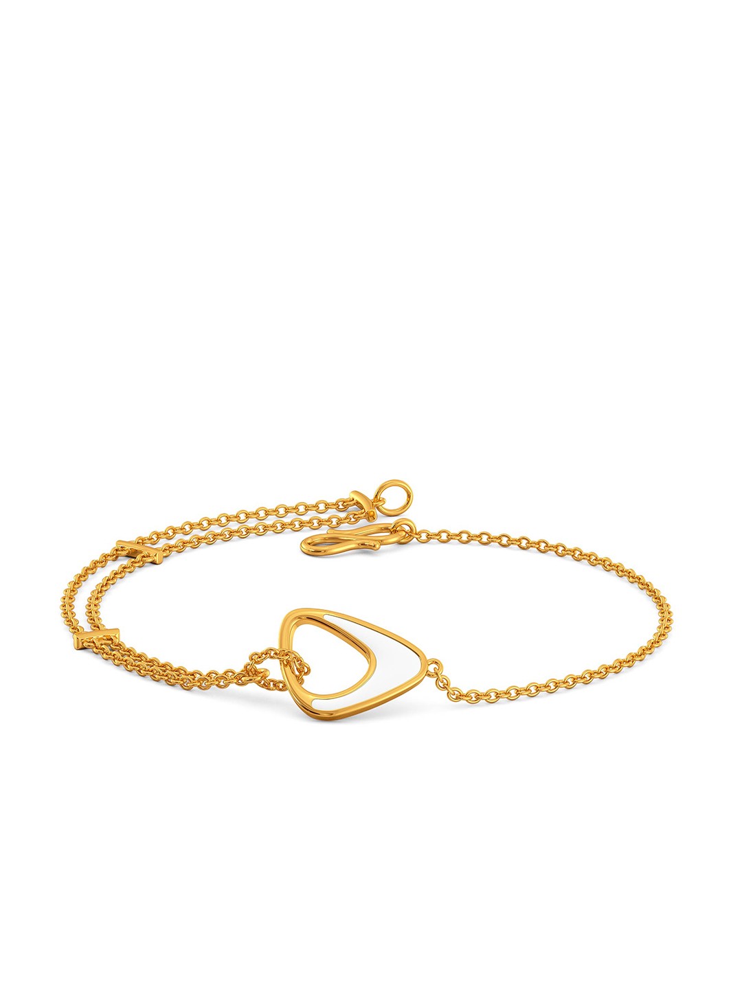 

MELORRA Little White Love 18KT Gold Bracelet - 3.51 gm