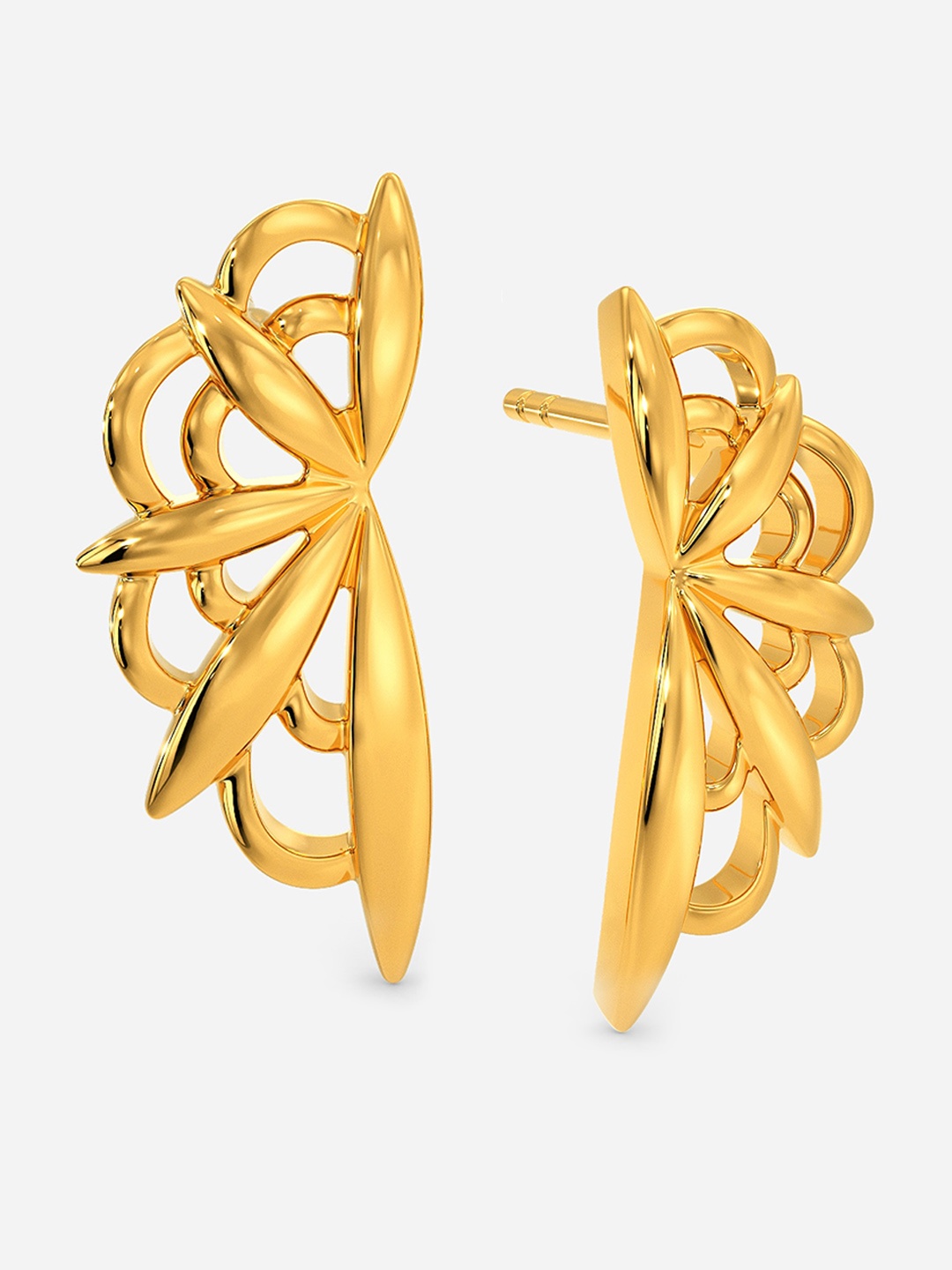 

MELORRA Kaleidoscopic Visions 18KT Gold Earrings-3.28gm
