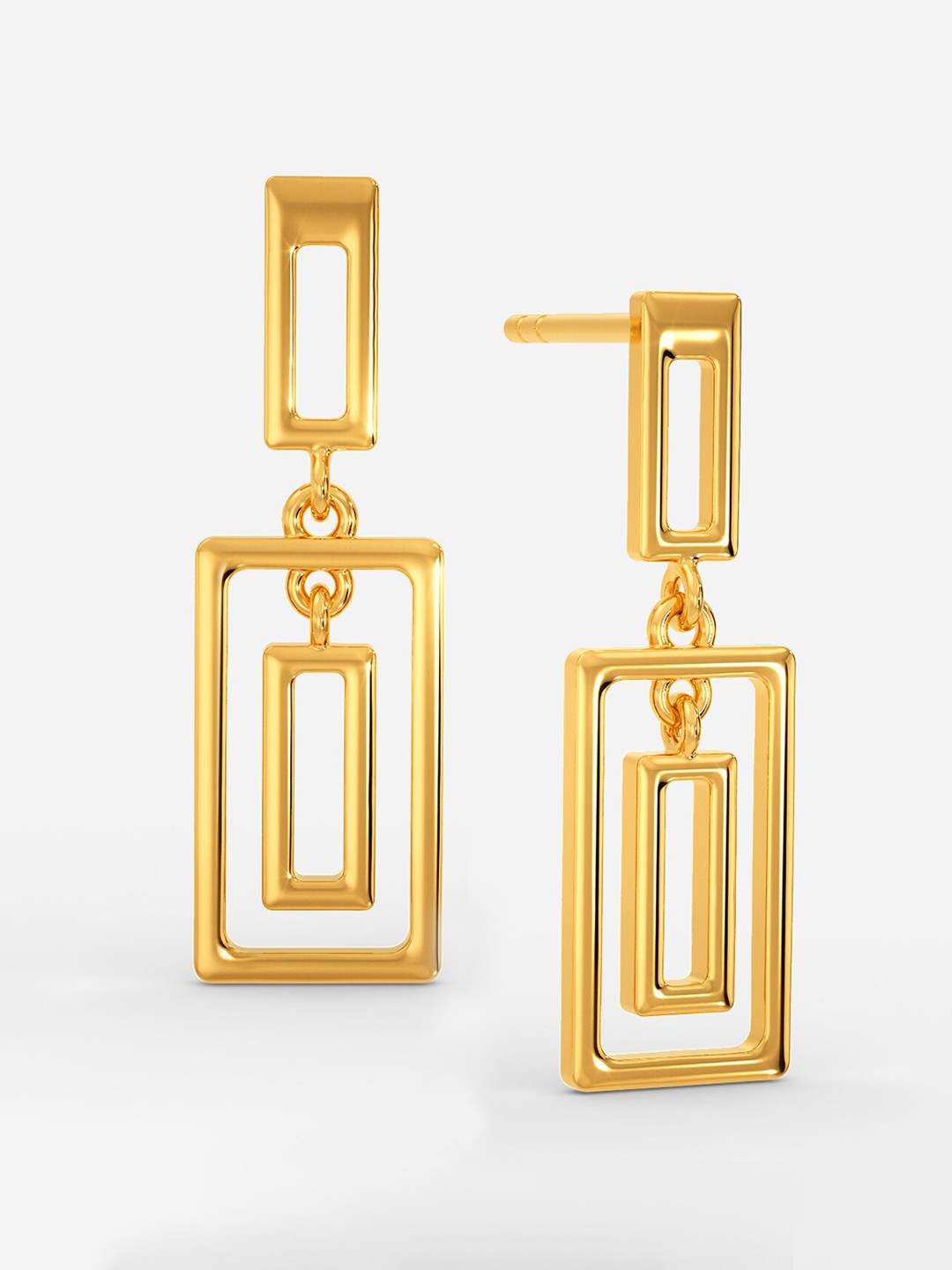 

MELORRA Unfold Sustainability 18KT Gold Earrings-2.53gm