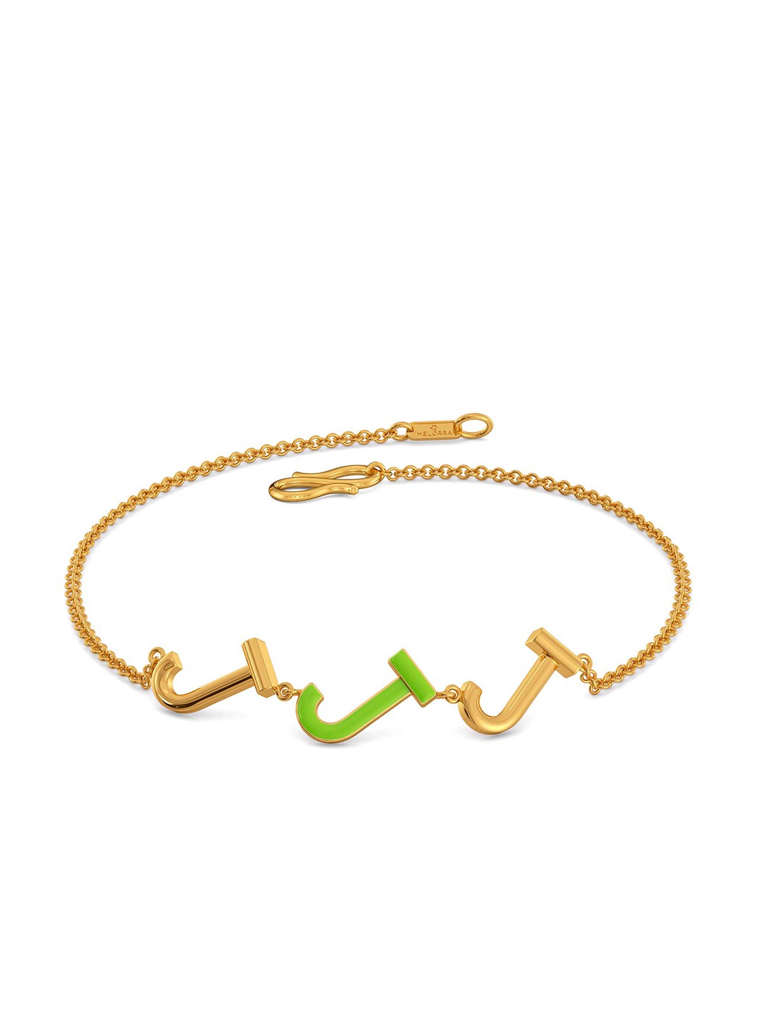 

MELORRA Just In Jade 18KT Gold Bracelet-3.28gm