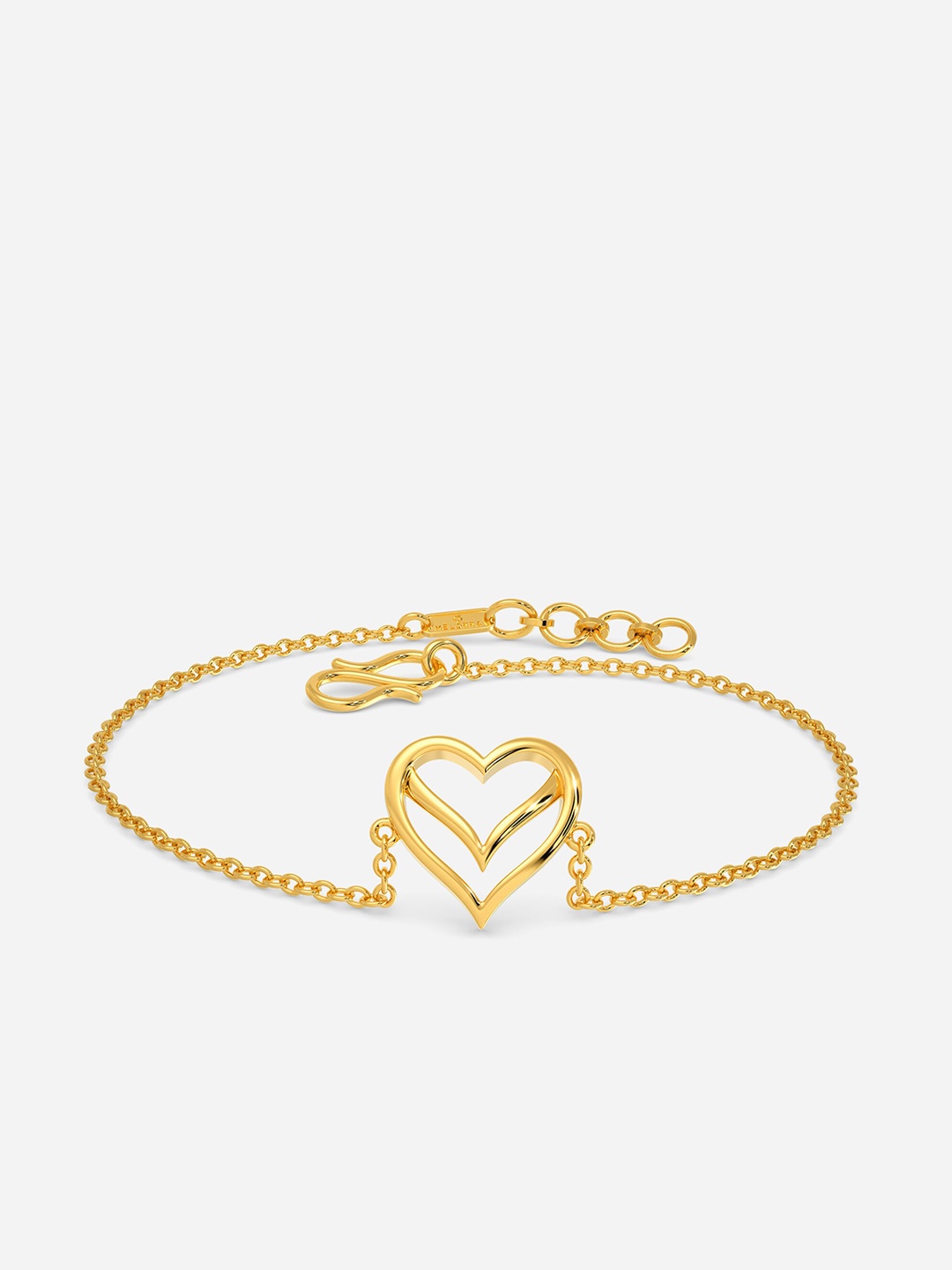 

MELORRA Sweetheart Knots 18KT Gold Bracelet-3.44gm