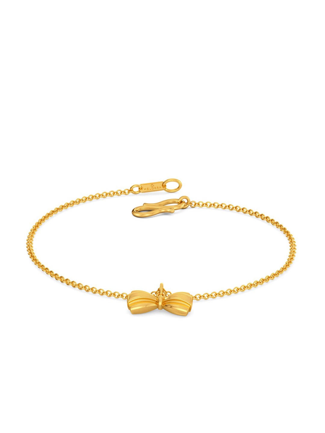 

MELORRA Bold Folds 18KT Gold Bracelet-3.3gm