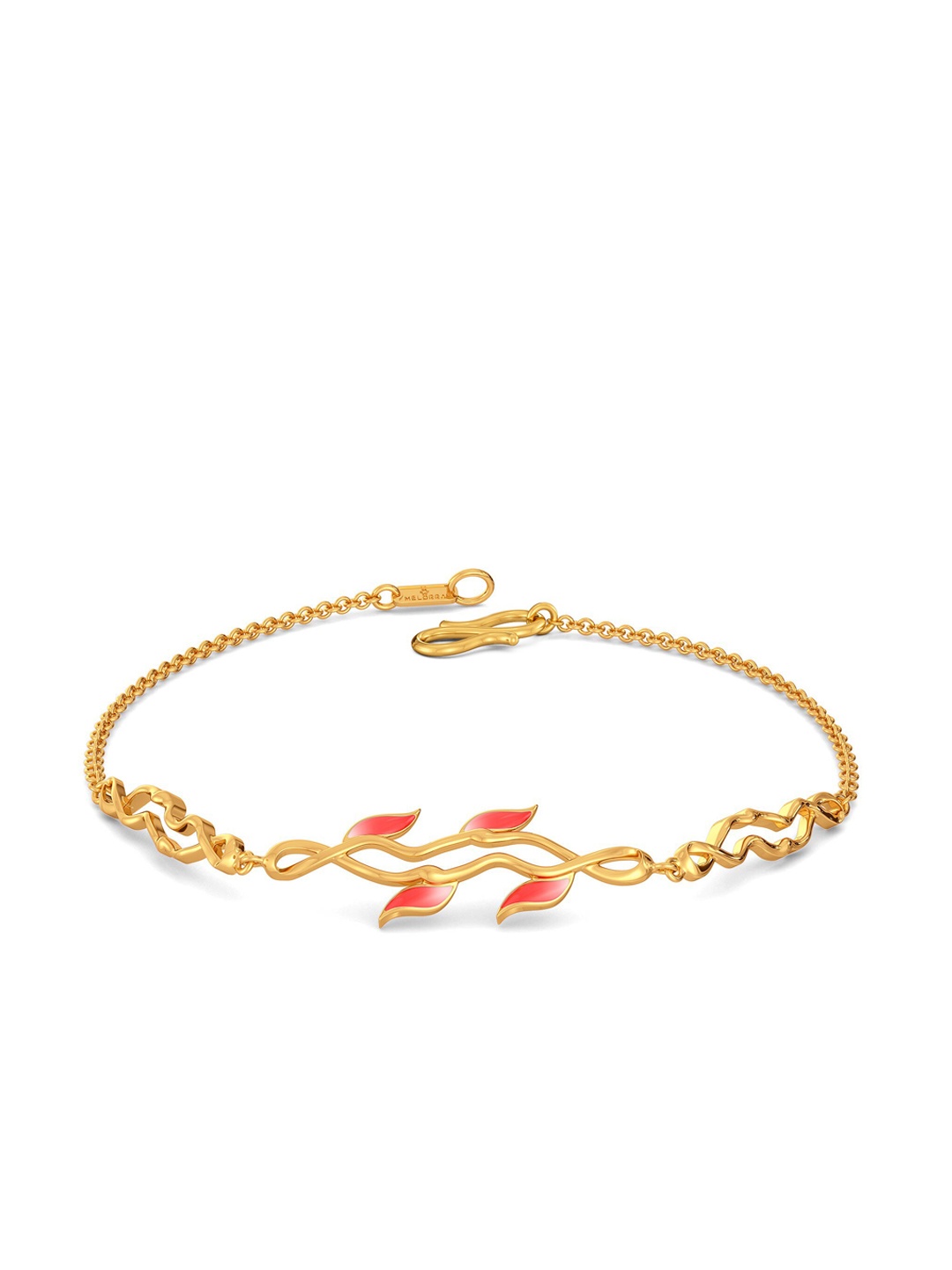 

MELORRA Lobster Claws 18KT Gold Bracelet-2.84gm