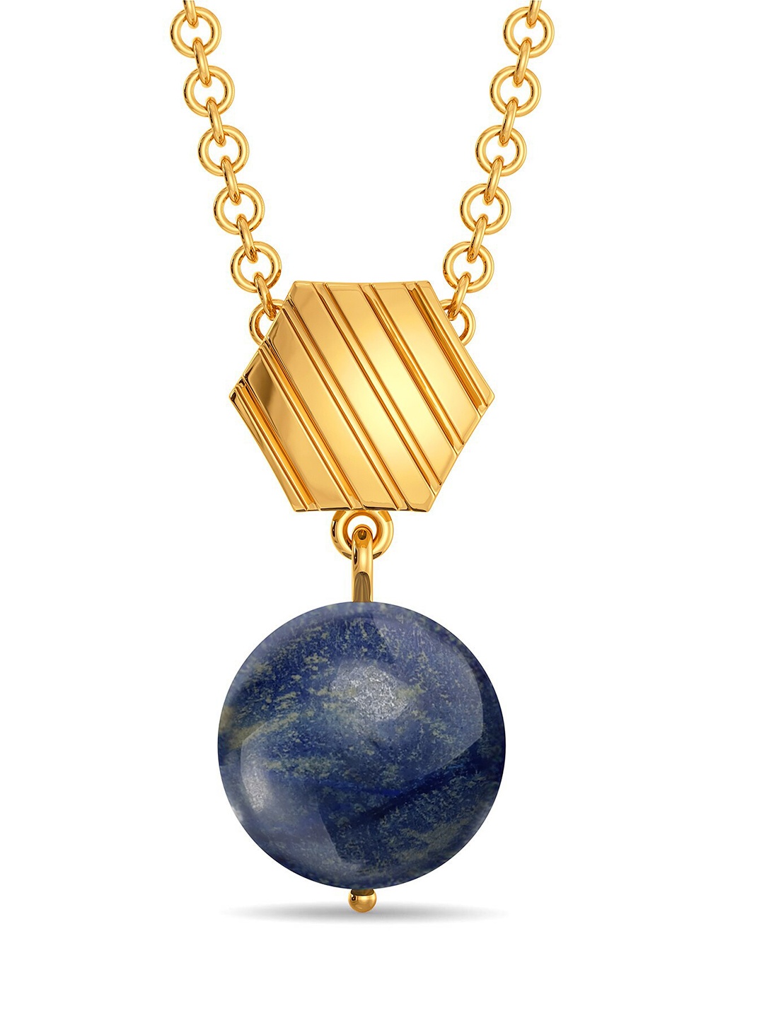 

MELORRA Denim Diaries 18KT Gold Alexandrite Gemstone Pendant-0.97gm