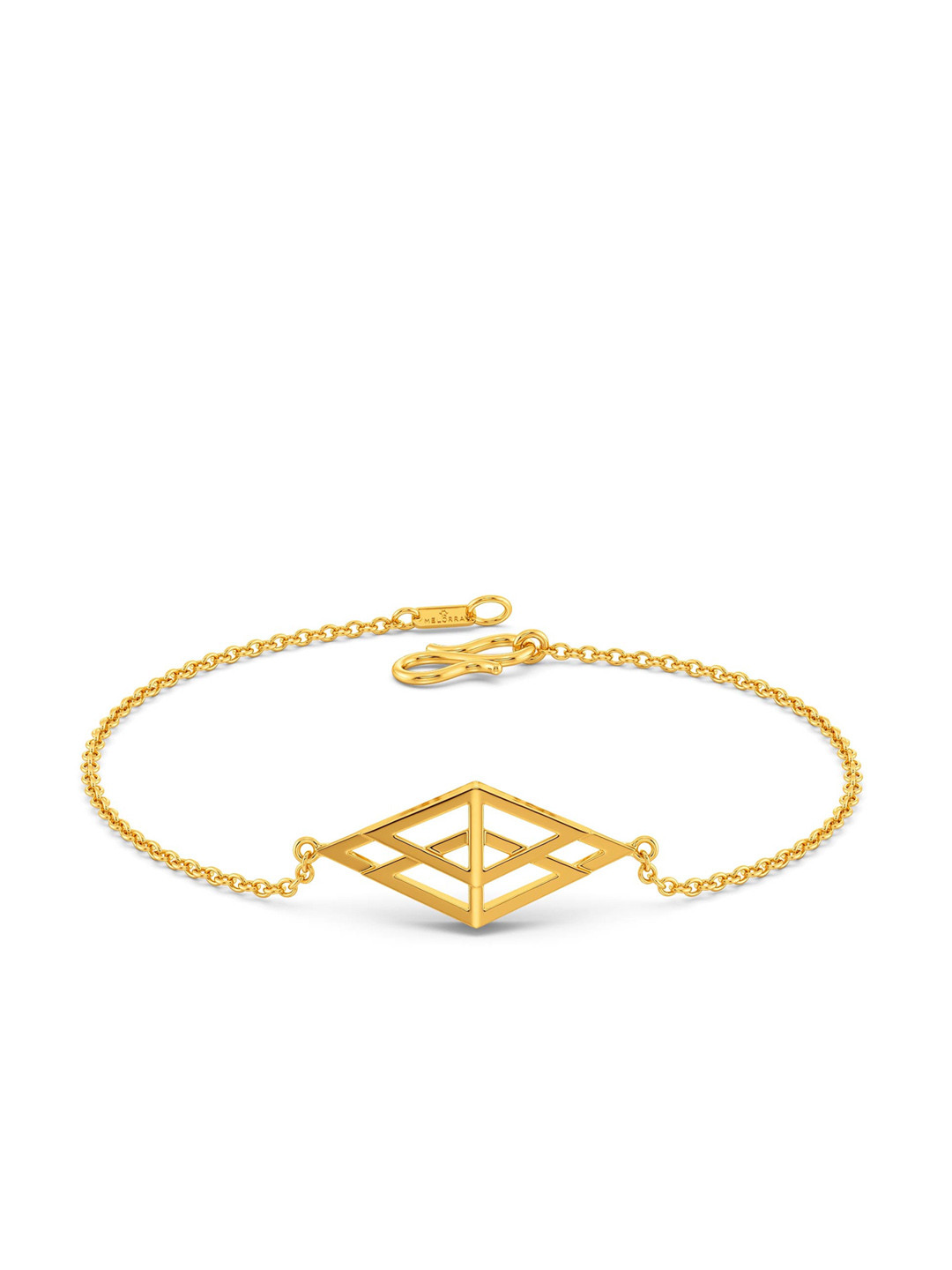 

MELORRA 18KT Quad Lace Gold Bracelet-3.41gm