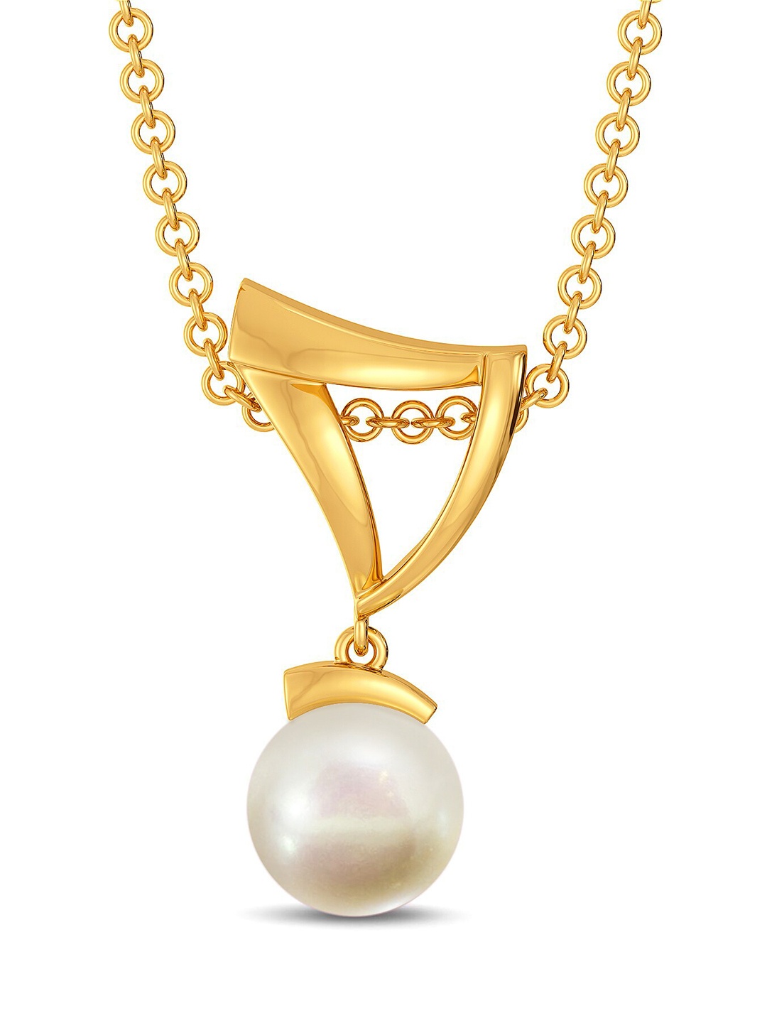 

MELORRA Hug A Pearl 18KT Gold Pearl Pendant-1.69gm