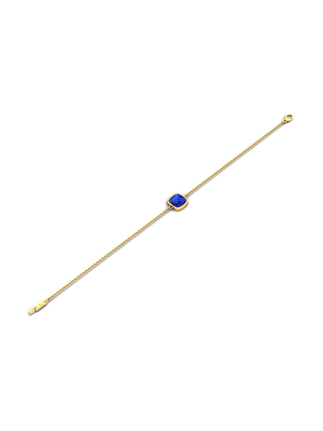 

MELORRA Midnight Blue 18KT Gold Lapis Lazuli Bracelet-2.31gm