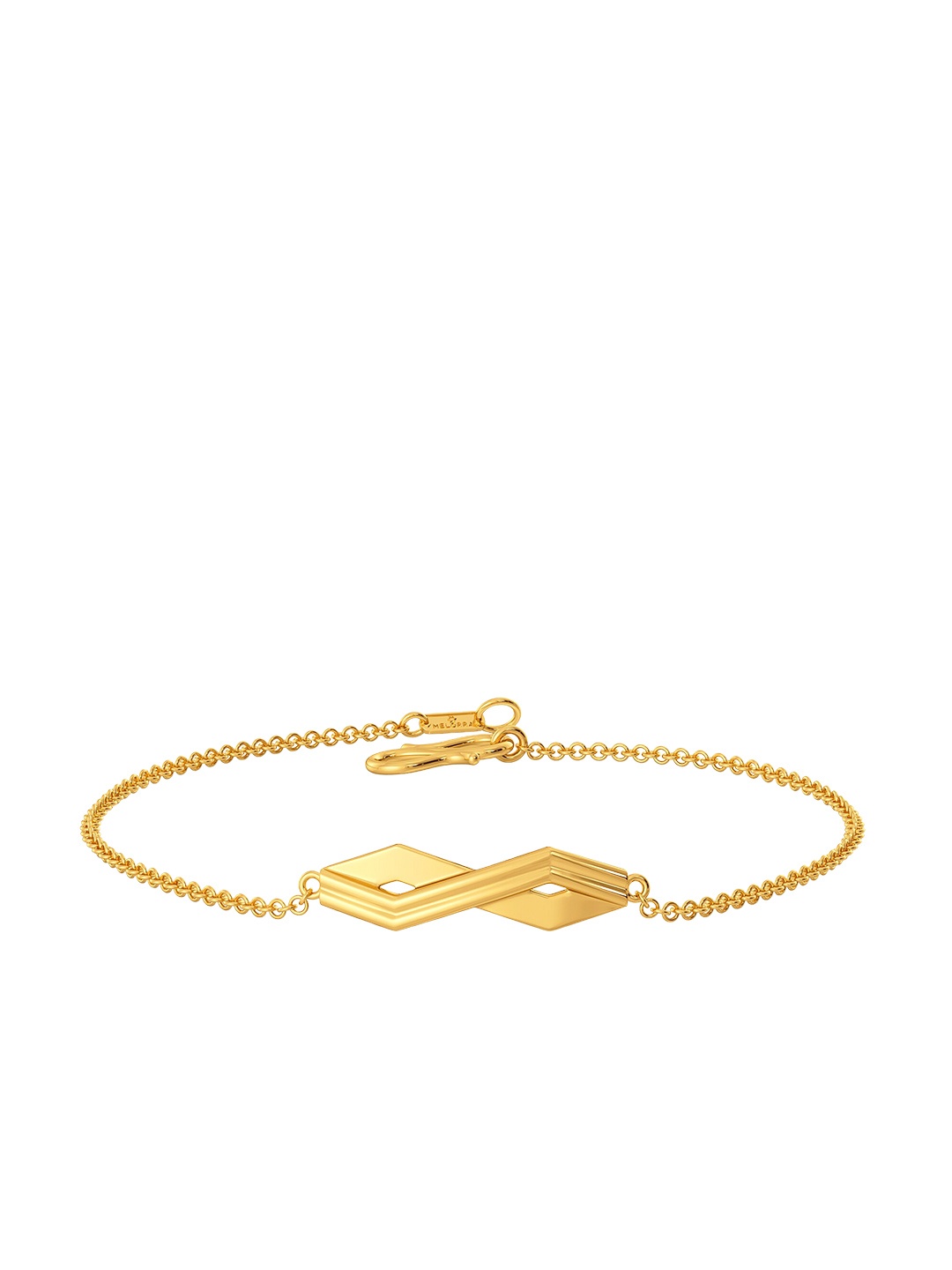 

MELORRA Simplistic Grace 18KT Gold Bracelet-3.53gm