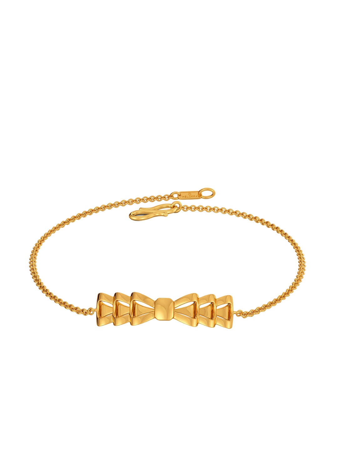 

MELORRA Bows Untangled 18KT Gold Bracelet - 3.31 gm