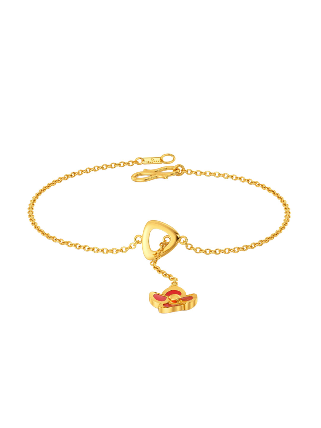 

MELORRA Tropic of Rose 18KT Gold Bracelet - 3.3 gm