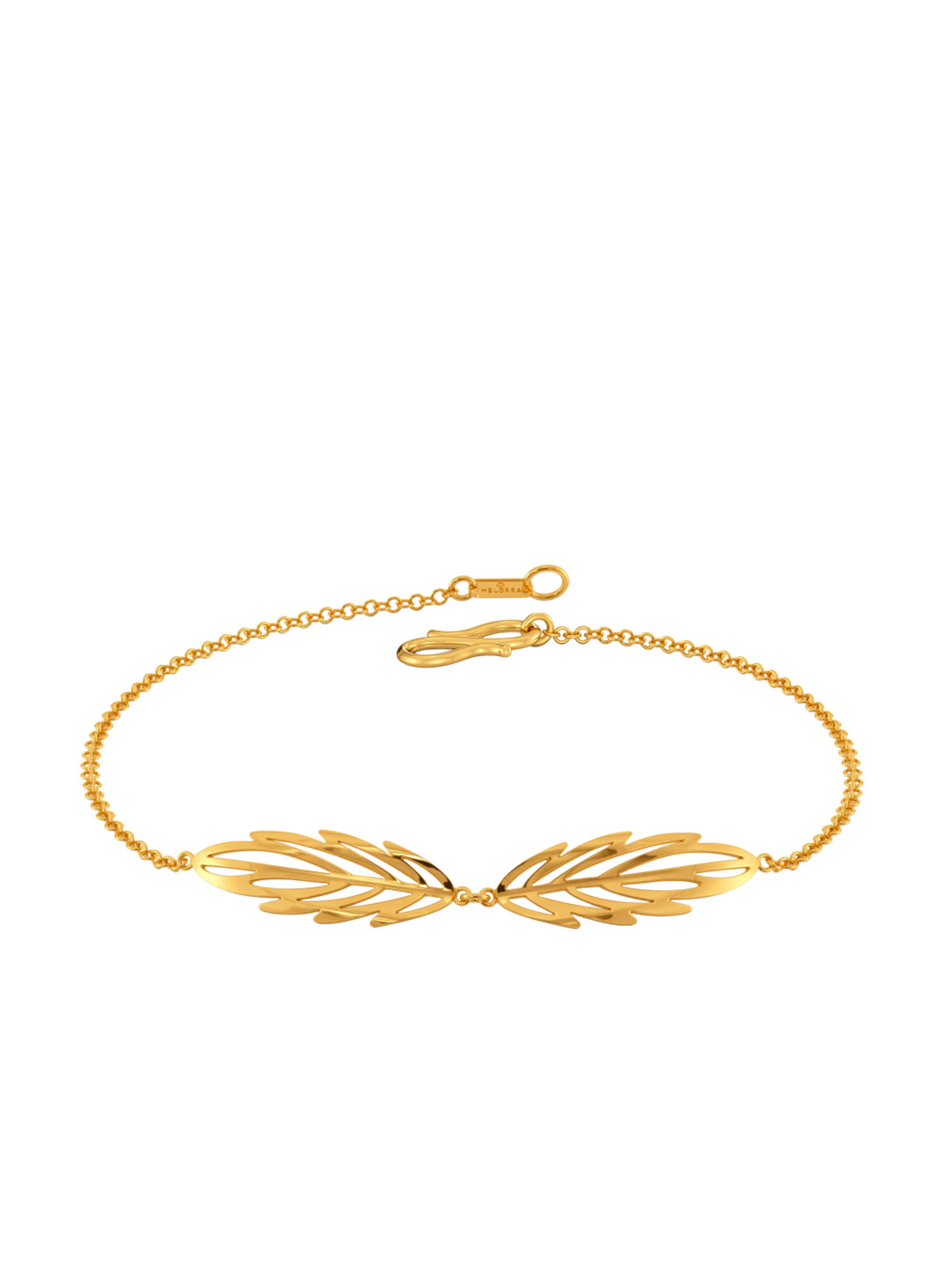 

MELORRA Feathery Fun 18KT Gold Bracelet-3.39gm