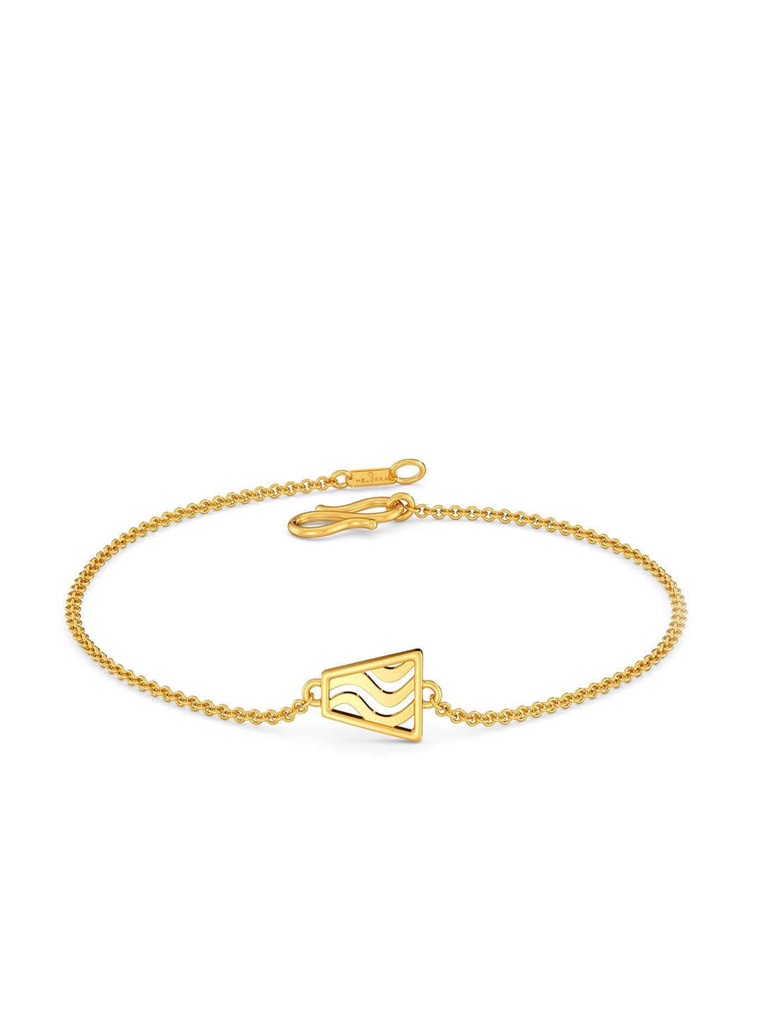 

MELORRA Trapeze 18KT Gold Bracelet-2.37gm