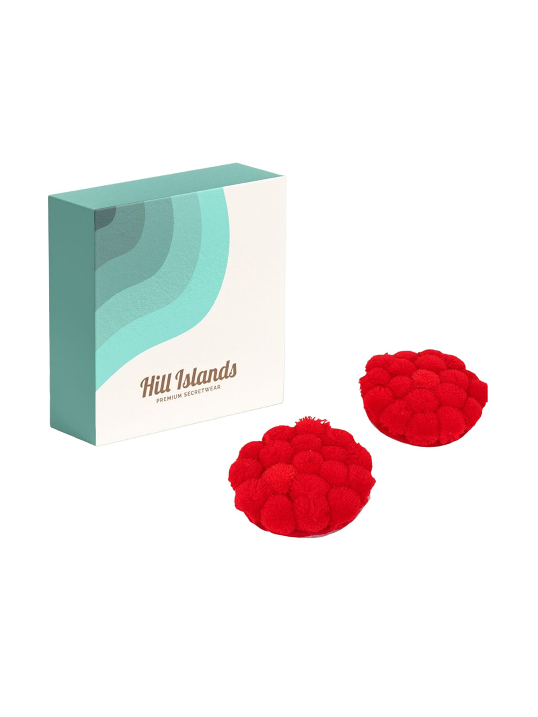

Hill Islands Comfortable & Reusable Nipple Pasties, Red