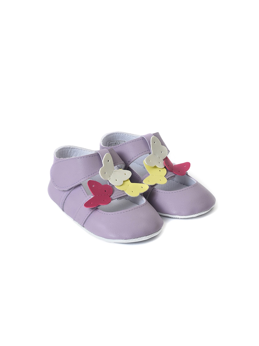 

MiArcus Infant Girls Butterfly Applique Detail Lightweight Sneakers, Purple