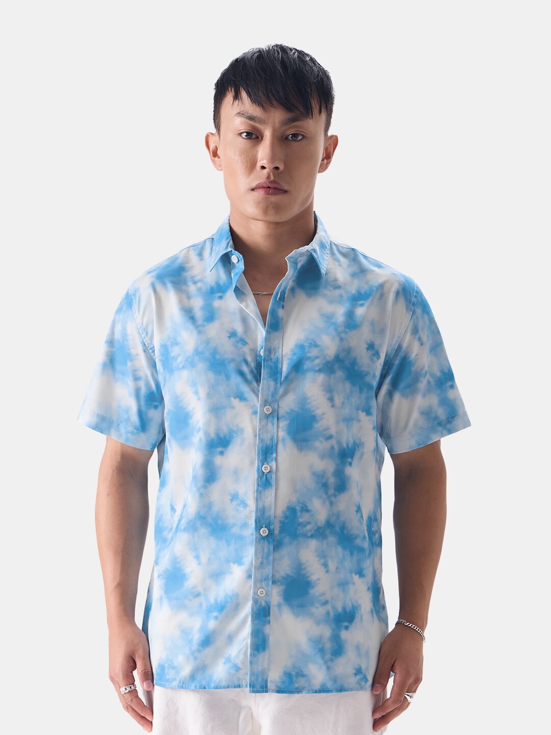 

The Souled Store Blue Abstract Printed Casual Shirt