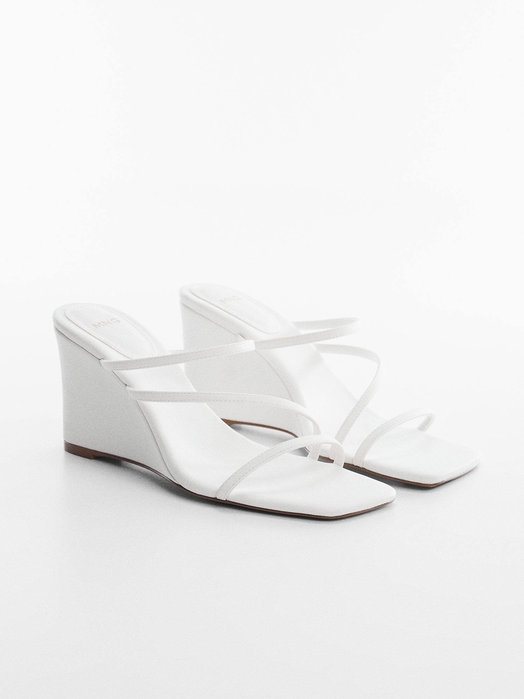 

MANGO Women Wedge Heels, White