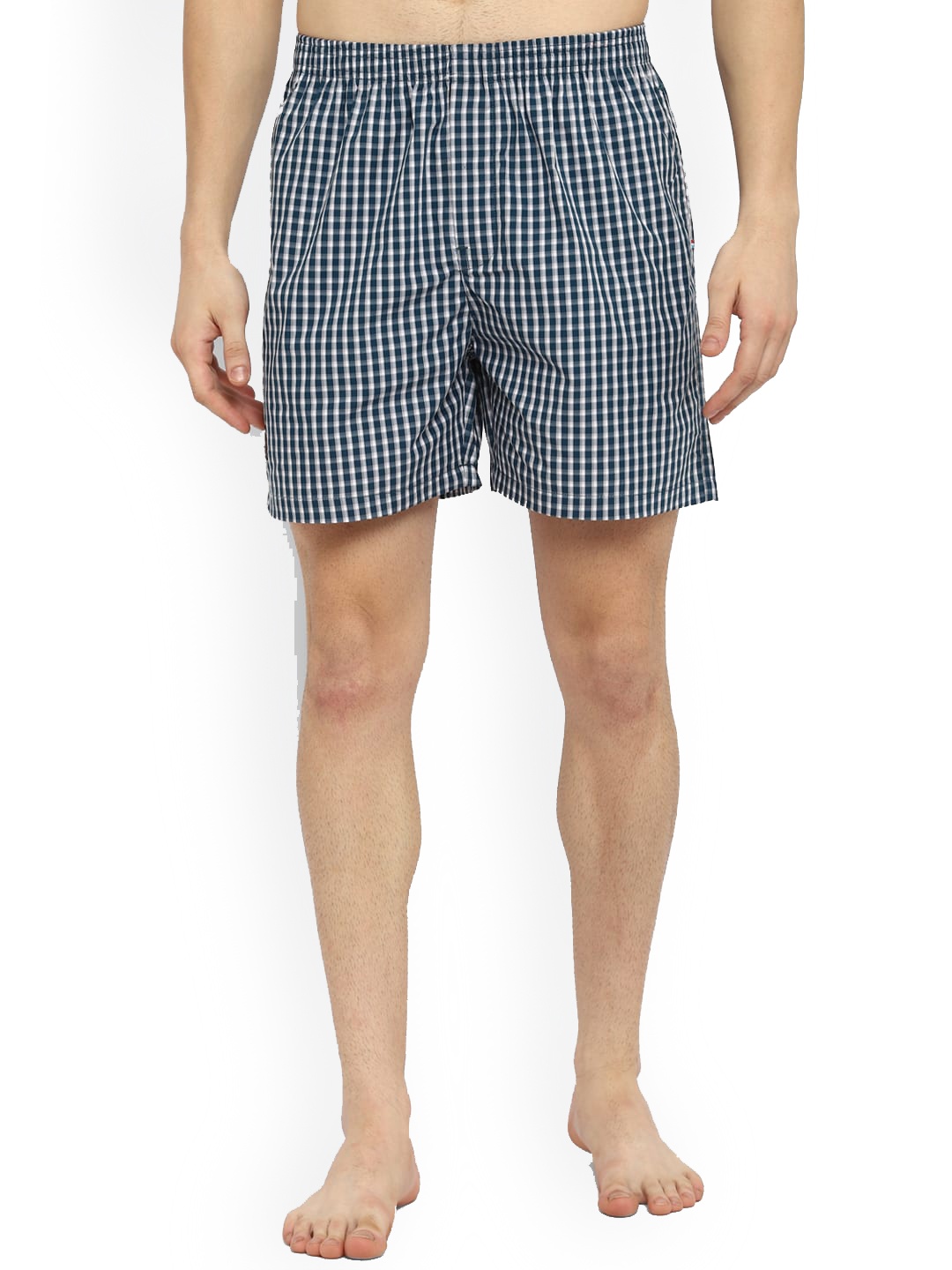 

Red Chief Checked Cotton Boxers, Navy blue