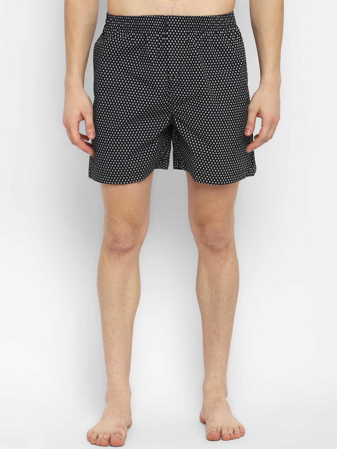 

Red Chief Printed Cotton Boxers, Navy blue