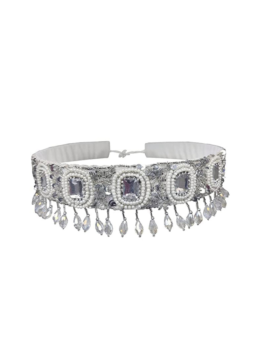 

FRINGES Women Embellished Belt, Silver
