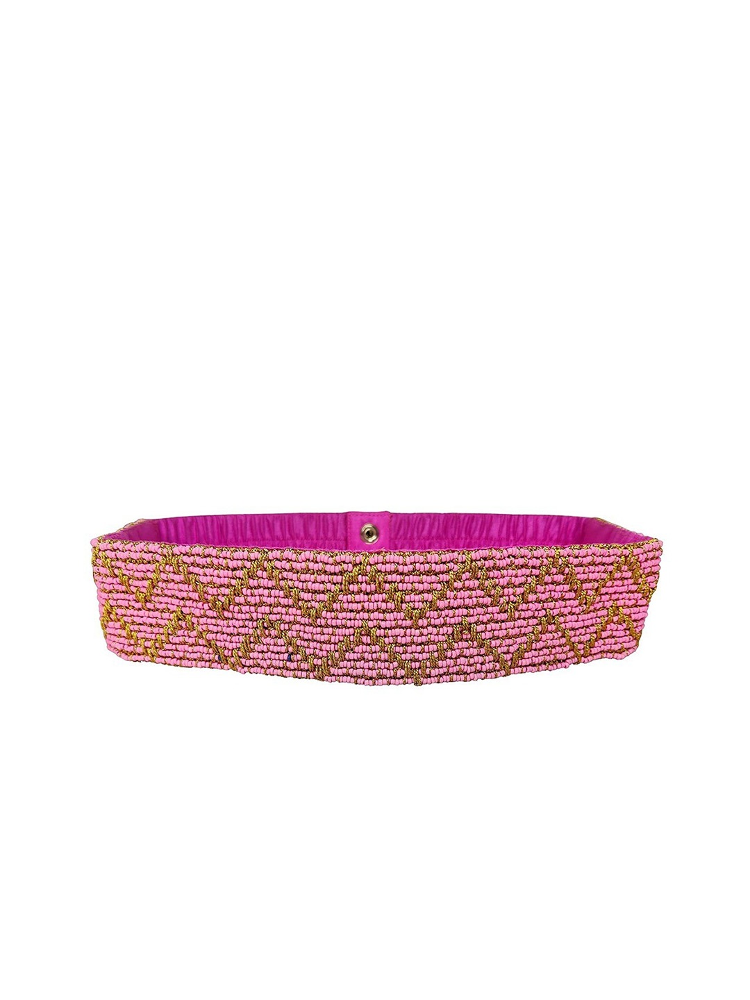 

FRINGES Women Embellished Slim Belt, Pink