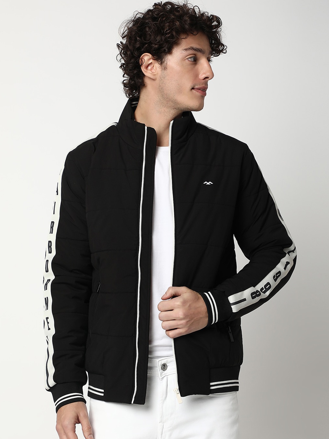 

Mufti Stand Collar Lightweight Padded Jacket, Black