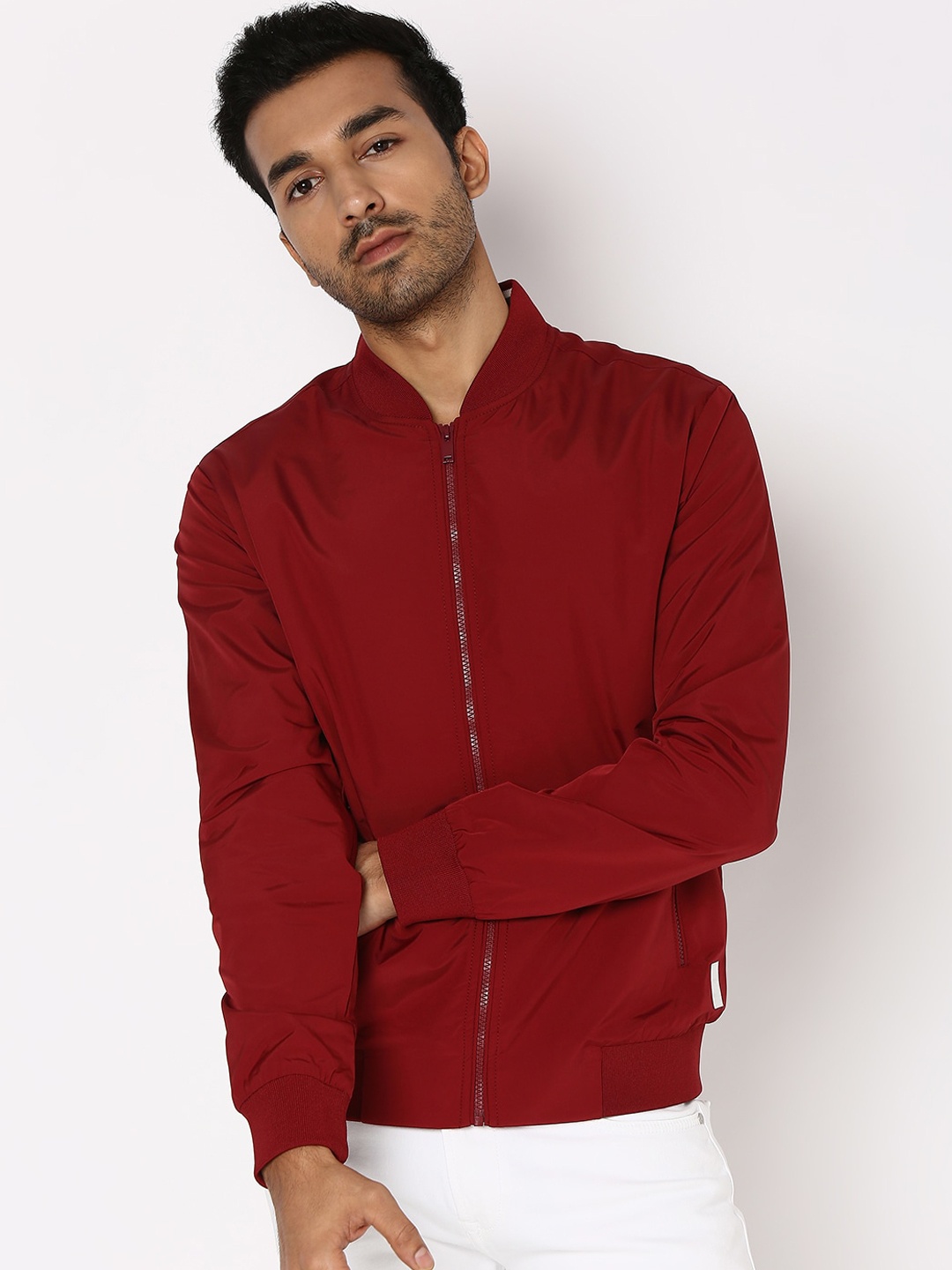 

Mufti Men Lightweight Sporty Jacket, Red