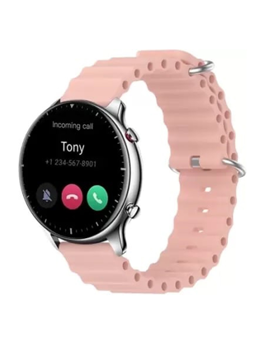 

CERO Silicone Smartwatch Strap, Pink