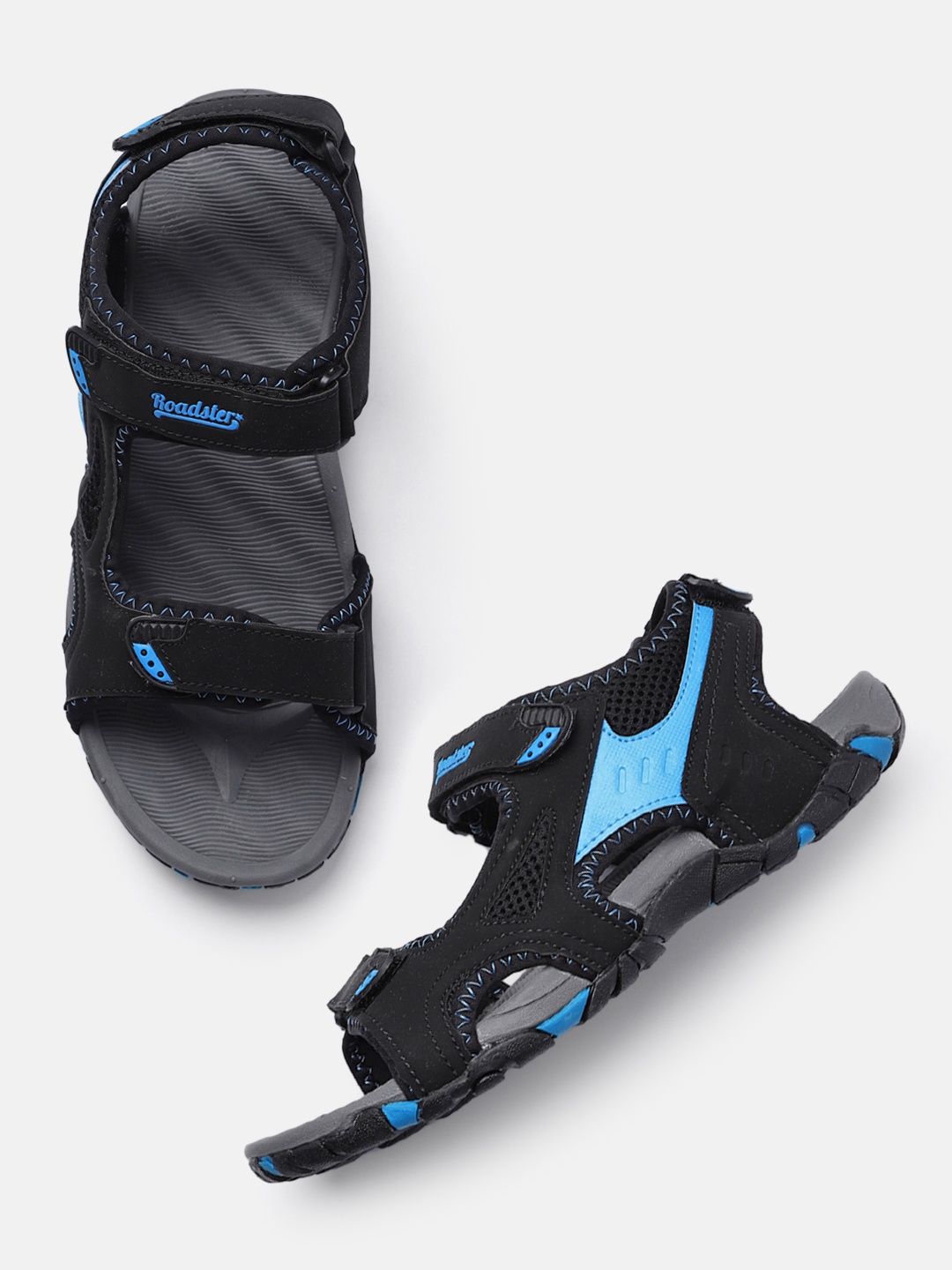 

Roadster Men Sports Sandals, Black