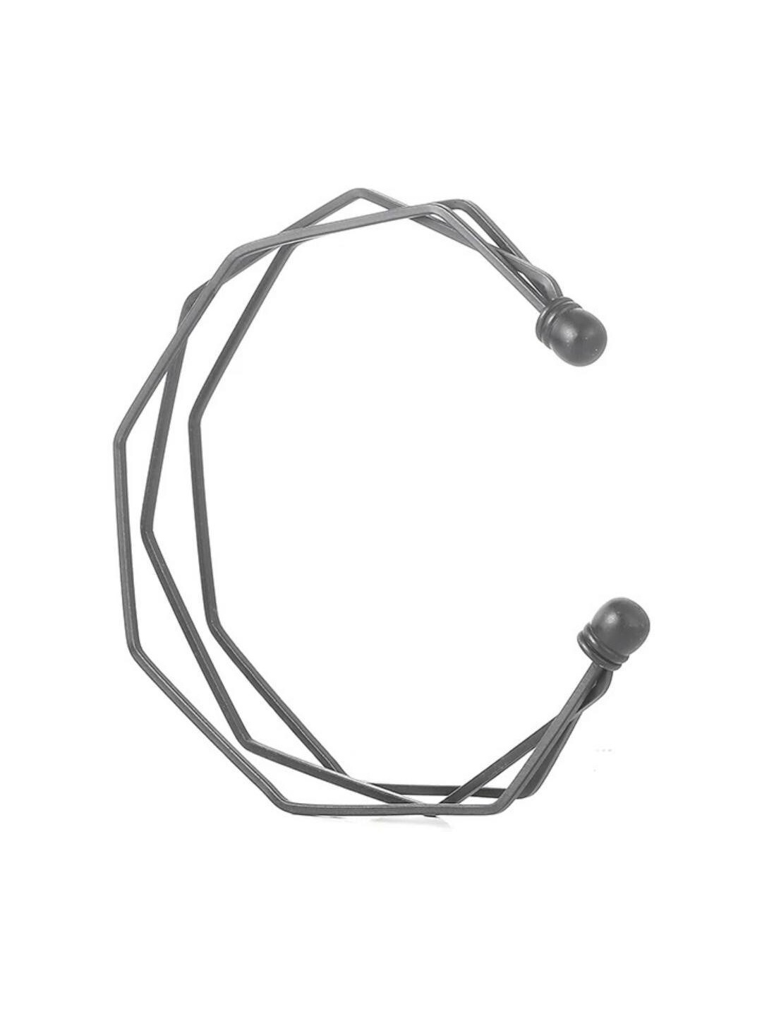 

MYKI Stainless Steel Kada Bracelet, Black