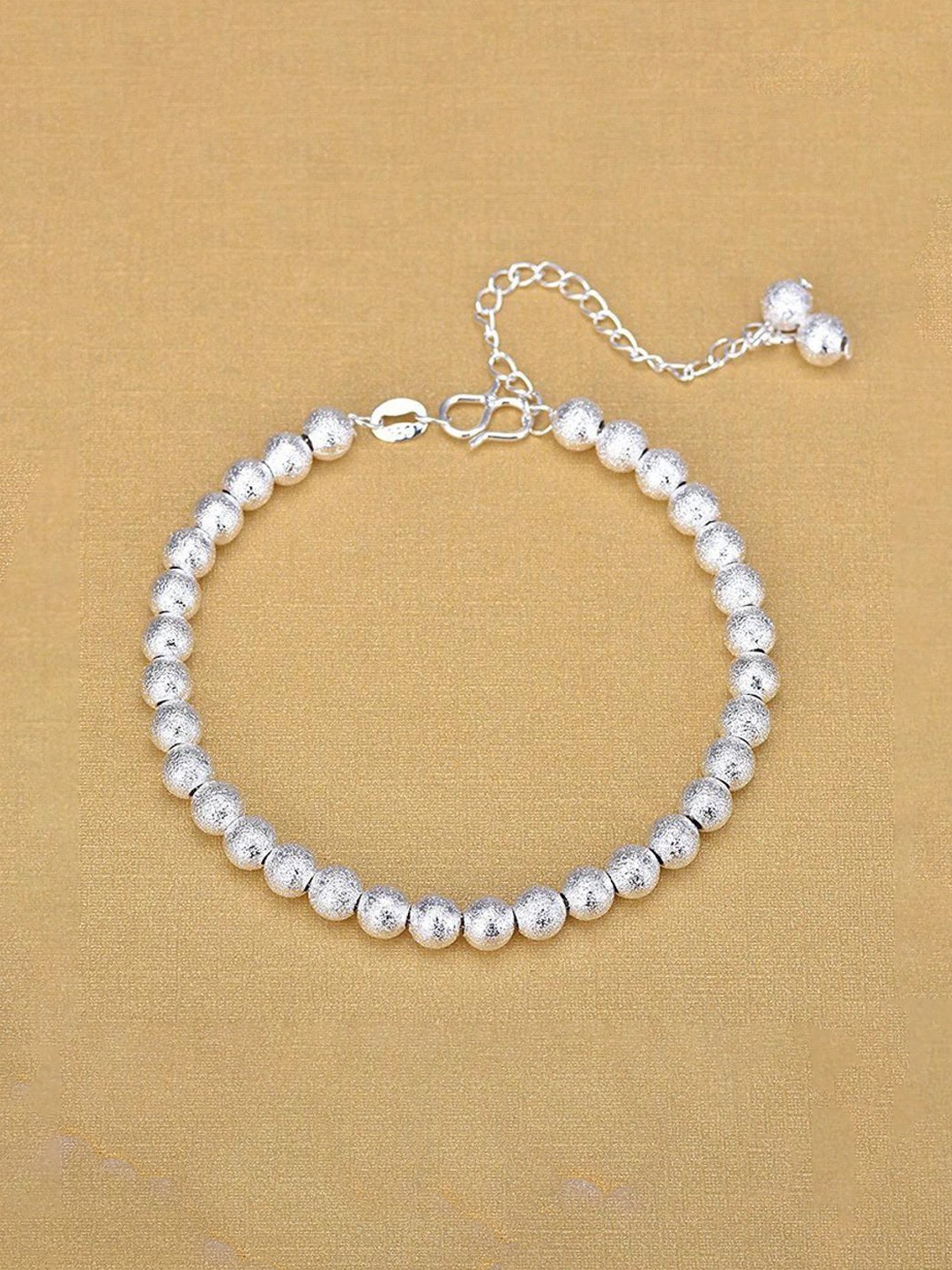 

MYKI Women Silver-Plated Cubic Zirconia Charm Bracelet
