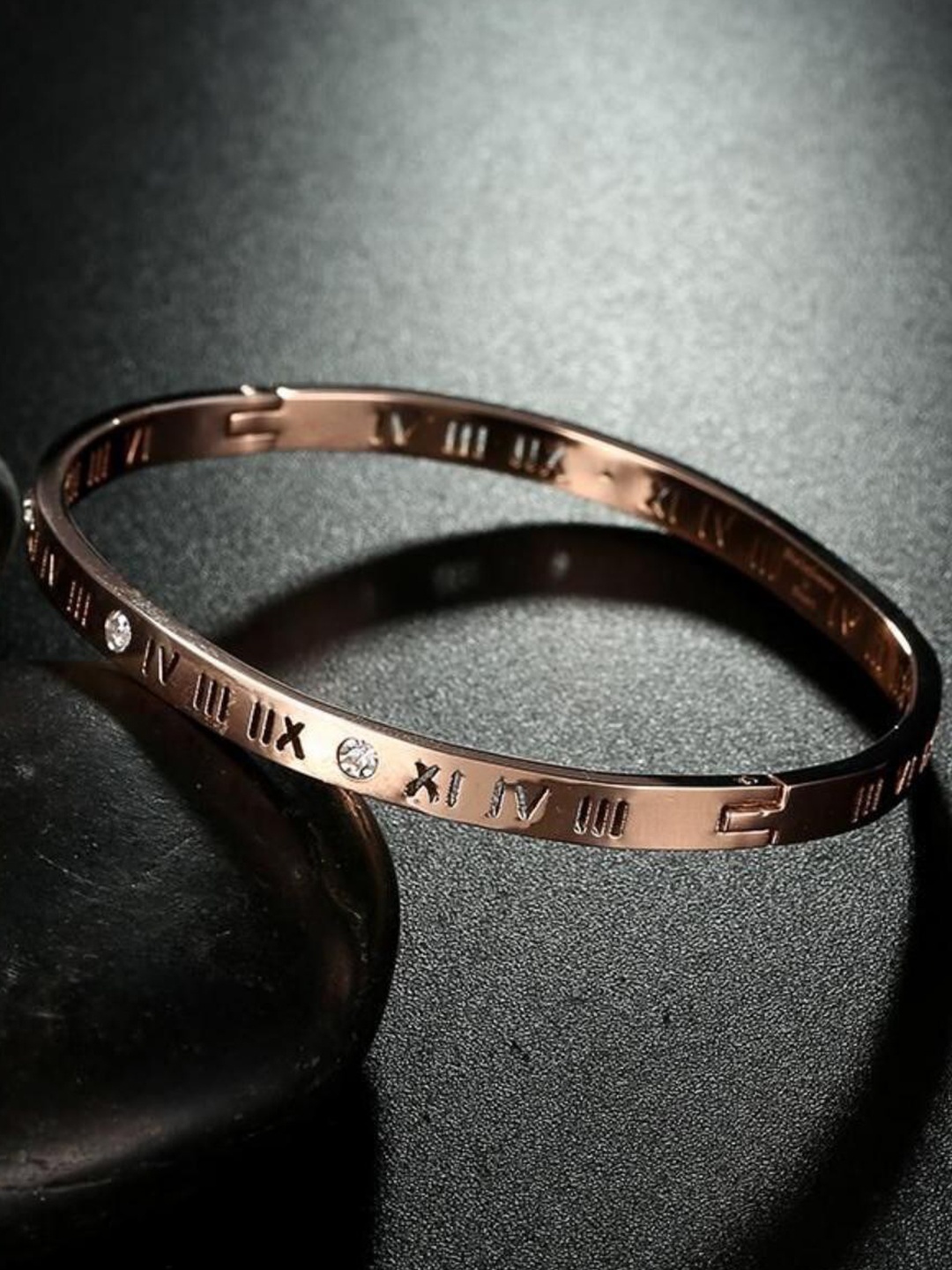 

MYKI Women Rose Gold-Plated Kada Bracelet