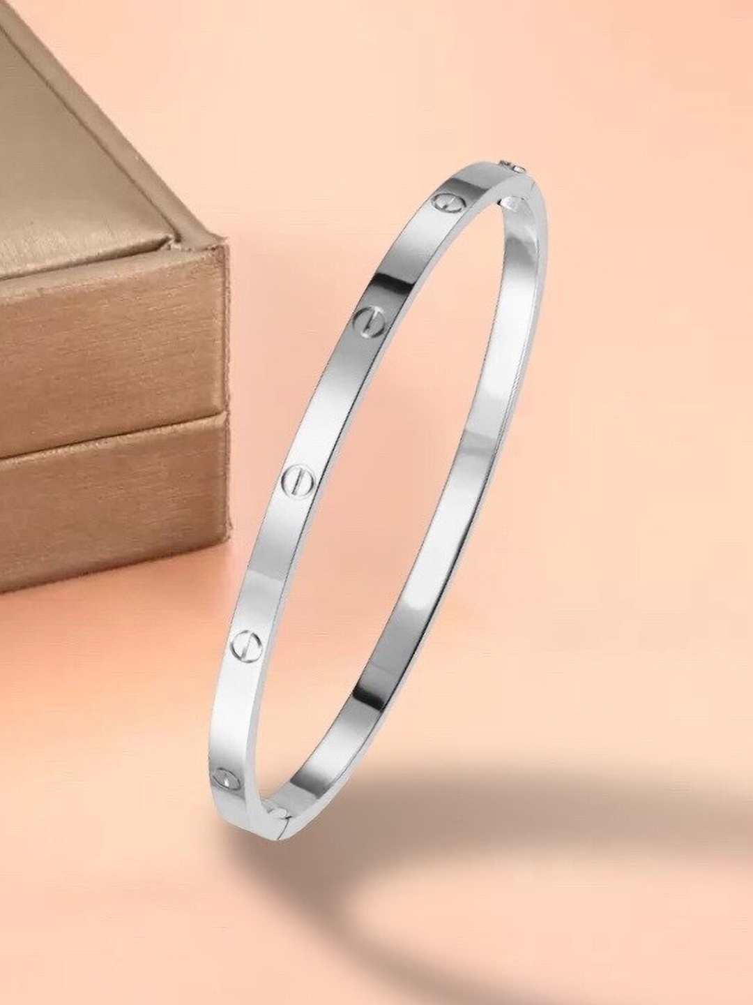

MYKI Women Silver-Plated Kada Bracelet