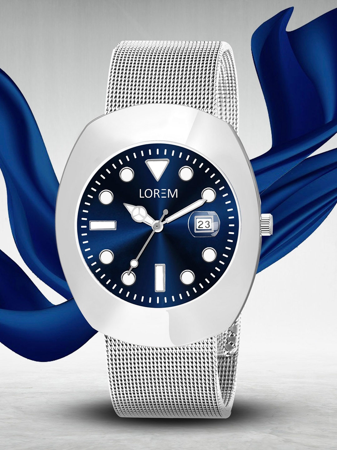 

FERRIZZO Men Dial & Stainless Steel Straps Analogue Watch LR139-FZ, Blue