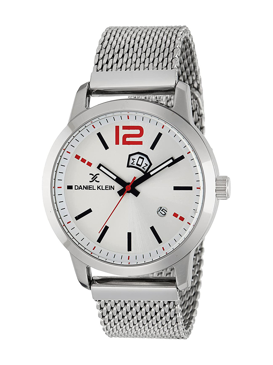 

Daniel Klein Men Silver-Toned & Off-White Analogue Watch DK11625-4